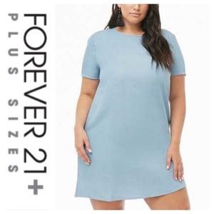 NWT Forever 21 Plus Size Blue XL T-shirt dress